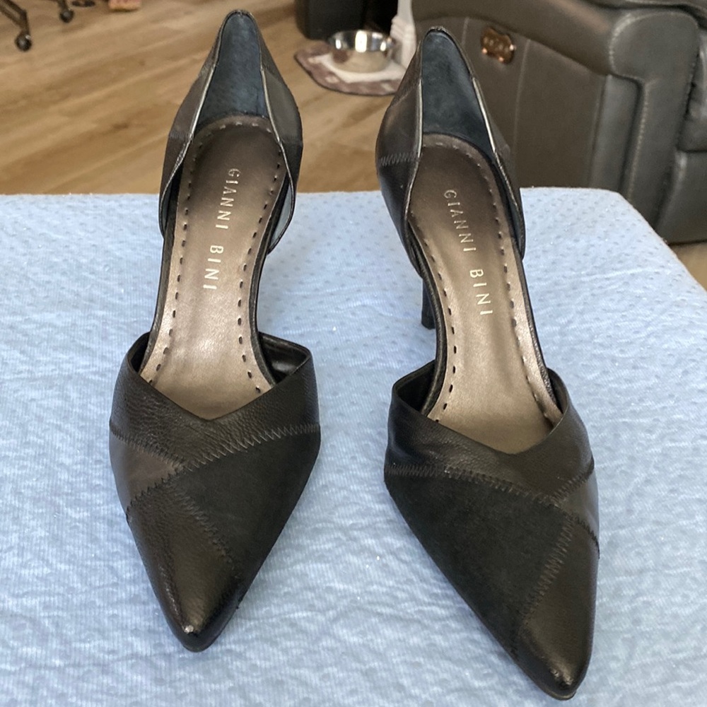 Gianni Bini brown/grey medium heel